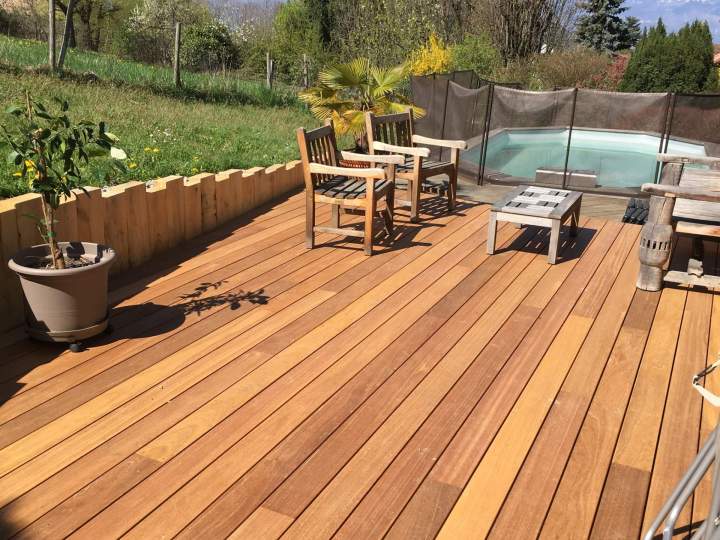 Installation de terrasse extérieure Saint-Martin-d'Uriage