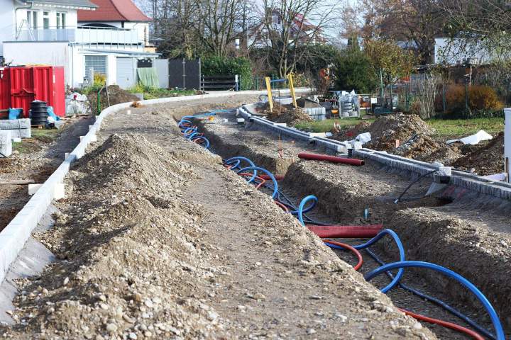 Réseaux pour l'eau et l'électricité.